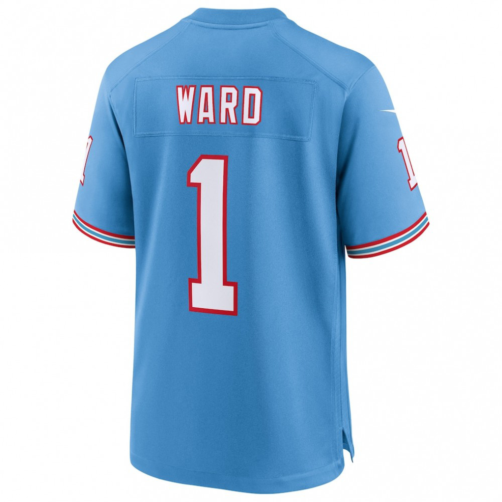 Cameron Ward Tennessee Titans Nike 2025 NFL Draft First Round Pick 2nd Alternate Game Jersey - Light Blue-GridironStore
